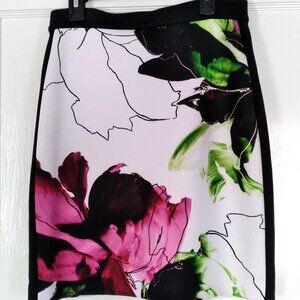 REED A-Line FLORAL PINK SKIRT XS ~ Gorgeous!